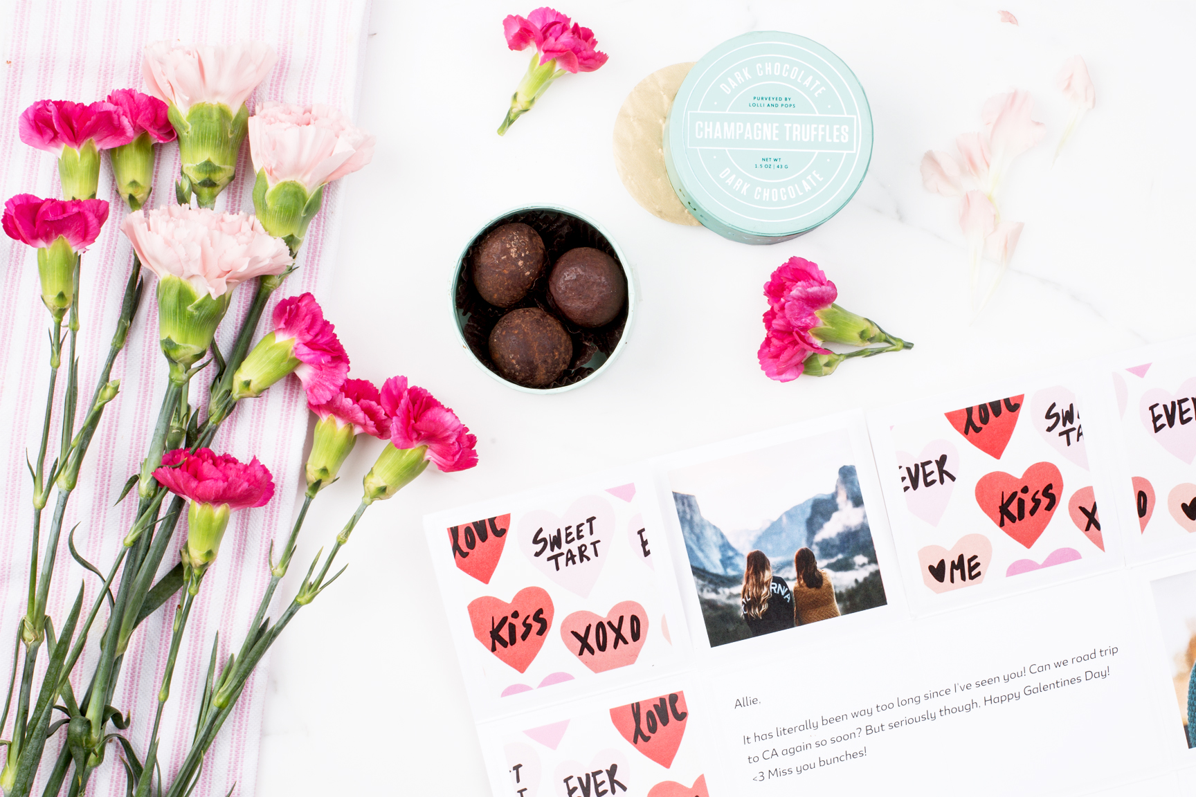 4 champagne truffles