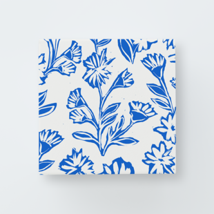 Painted brush floral