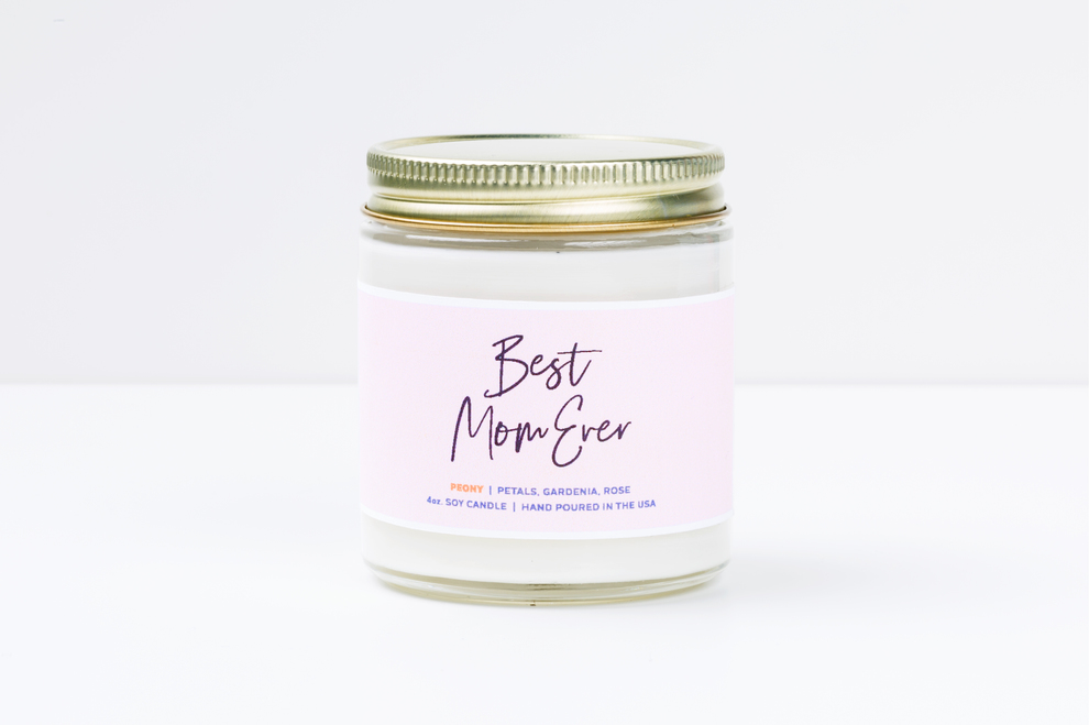 Gift211 best mom ever candle detail add2
